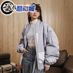 阿迪达斯三叶草情侣款复古运动宽松夹克外套JX7066 JL8382 JL8381