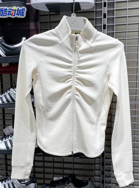 Adidas阿迪达斯女子2026春季新款运动休闲修身短款夹克外套KU5384