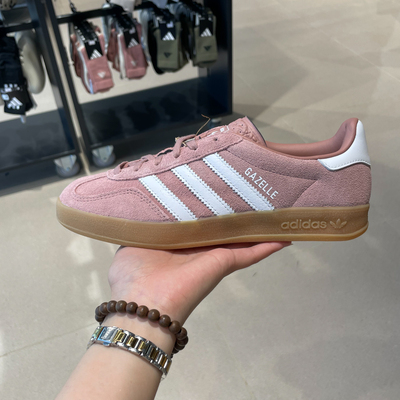 阿迪达斯三叶草女子2025秋季新款GAZELLE经典德训鞋JS1397 JS1396