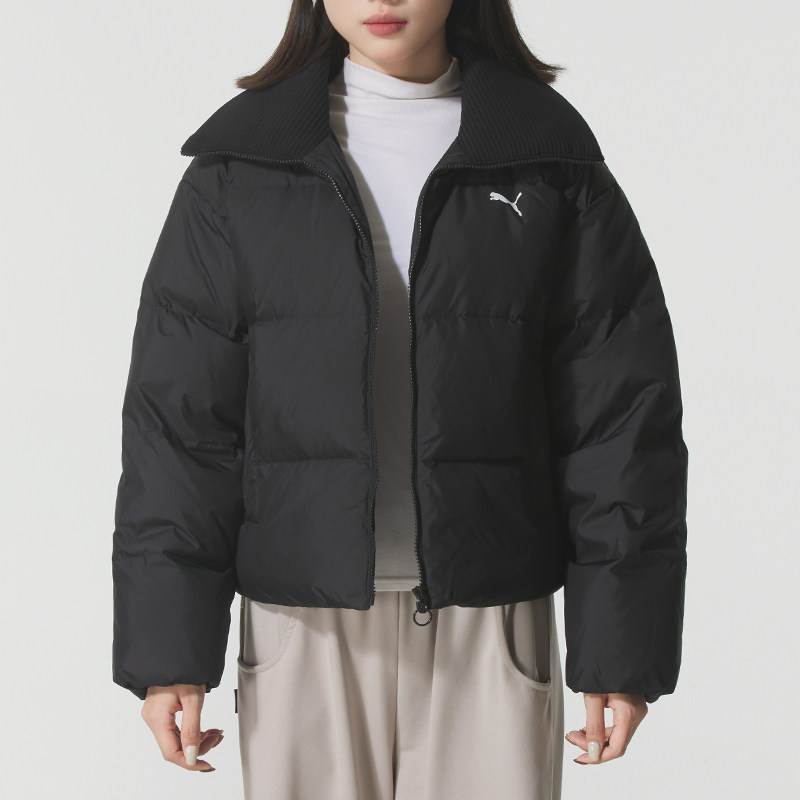 PUMA彪马女子2025冬新款保暖鸭绒外套休闲运动羽绒服635807-01-93