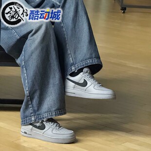 耐克男子2025新款AIR FORCE 1 07深灰空军一号运动板鞋HQ2037-004