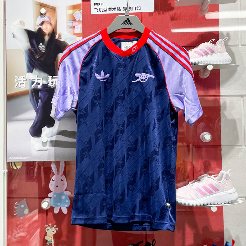 ADIDAS阿迪达斯男装2024冬新款阿森纳运动足球休闲短袖T恤 IS6505