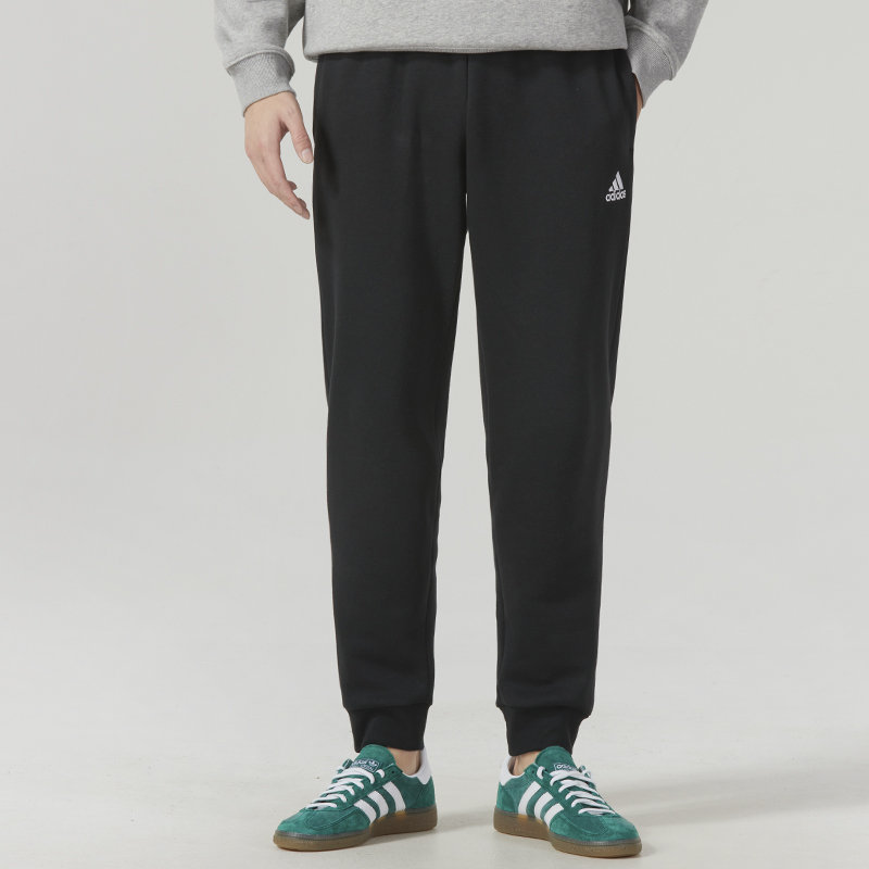 阿迪达斯男加绒保暖束脚长裤