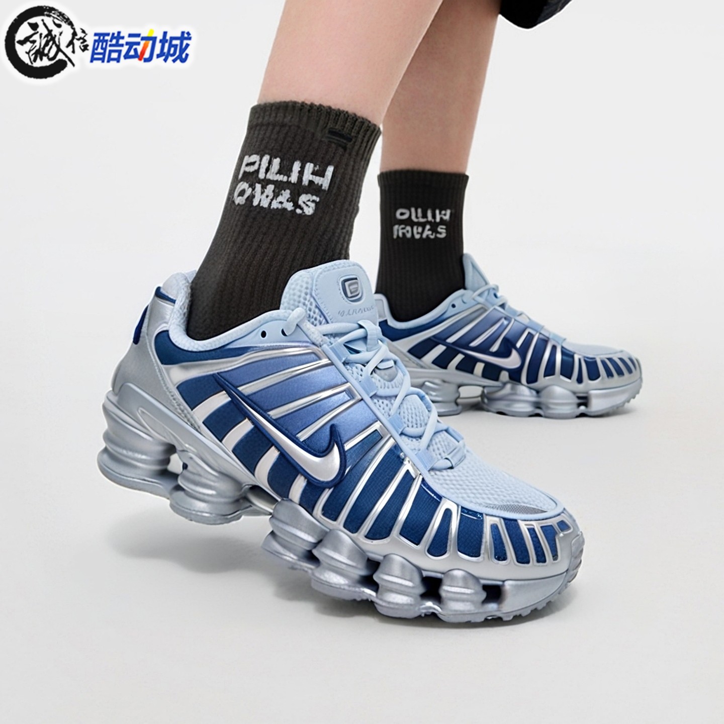 Nike耐克女子2025新款SHOX TL FADE缓震跑步运动休闲鞋IH1336-403