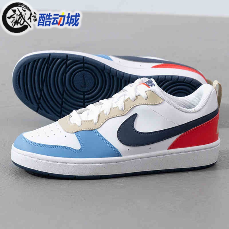 Nike耐克女鞋2025春季COURT复古拼接运动休闲低帮板鞋 DV5456-124