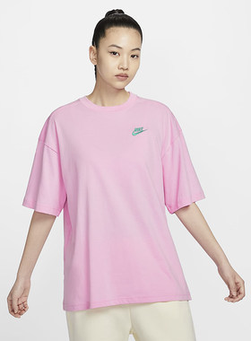 Nike耐克女子宽松纯棉运动T恤
