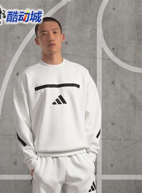 阿迪达斯男子秋冬新款轻薄保暖圆领运动卫衣套头衫 JF2451 JE3076