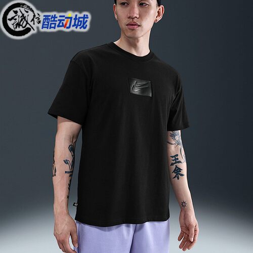 Nike耐克男子夏新款KD杜兰特篮球运动透气短袖T恤 HJ3426-010-100