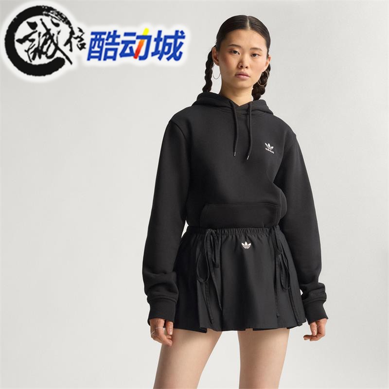 阿迪达斯三叶草经典百褶运动短裙