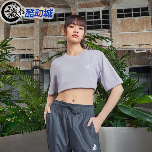 阿迪达斯短袖男女纯棉透气T恤