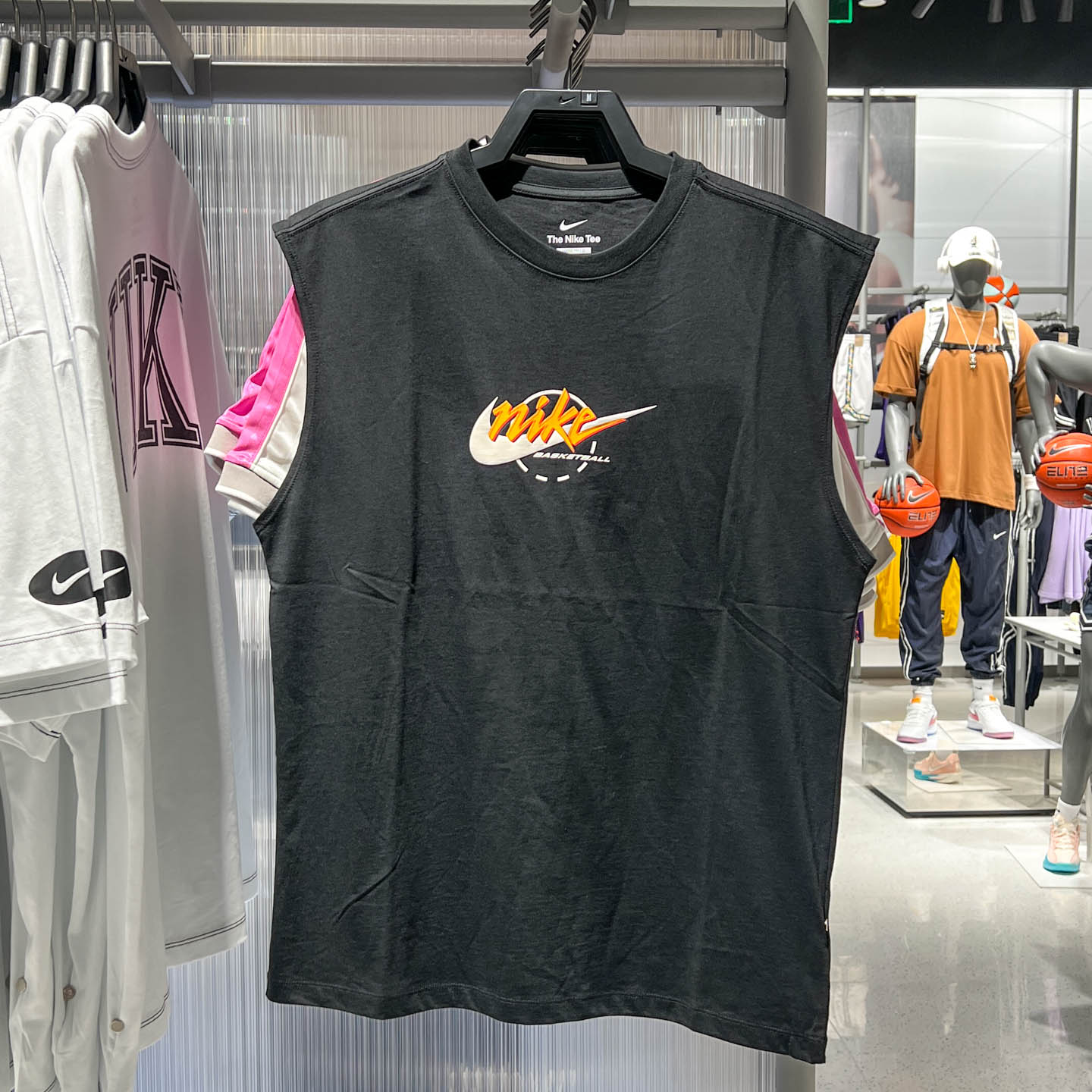 Nike耐克男装2025秋新款运动休闲宽松舒适纯棉无袖T恤 IB4329-010