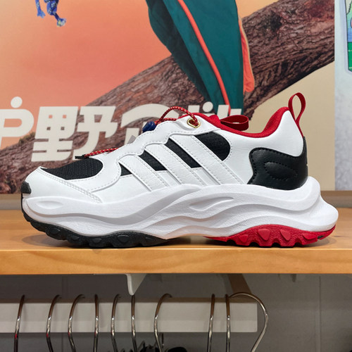 阿迪达斯大童2024冬季款MAXXWAVY厚底缓震运动休闲鞋老爹鞋JR3337