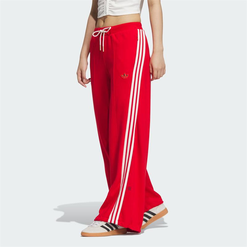 ADIDAS阿迪达斯三叶草女裤2025新年款宽松休闲阔腿运动长裤JL8437