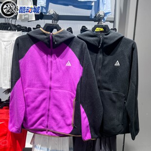 010 HJ2461 551 男子摇粒绒全长拉链开襟连帽衫 Nike耐克2025冬新款