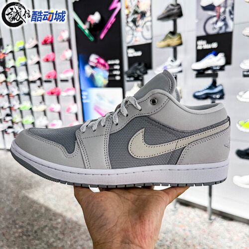 Nike耐克男子2026秋季AJ1经典百搭拼接透气耐磨篮球鞋 IO2049-100