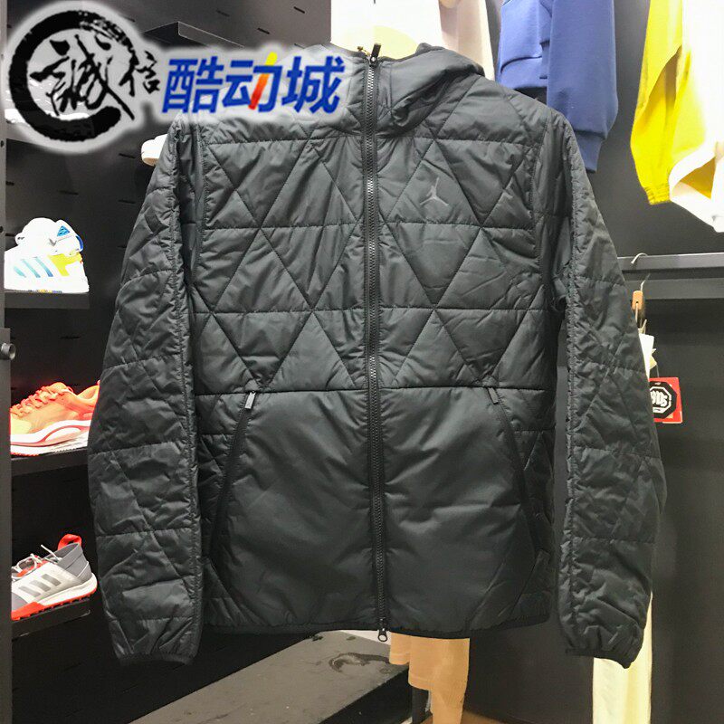 Nike耐克男子2025冬季新款Jordan保暖轻薄百搭中层棉衣FZ3163-010