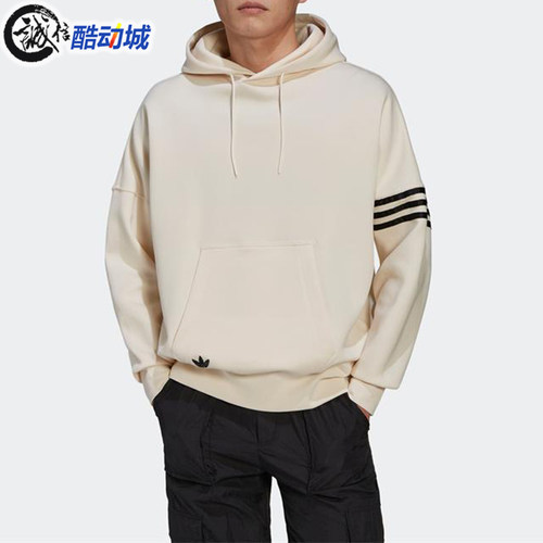 阿迪达斯三叶草男连帽套头衫