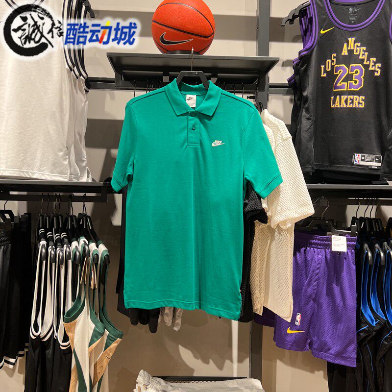 Nike耐克男子2024夏宽松版型纯棉透气运动短袖翻领T恤FN3895-365