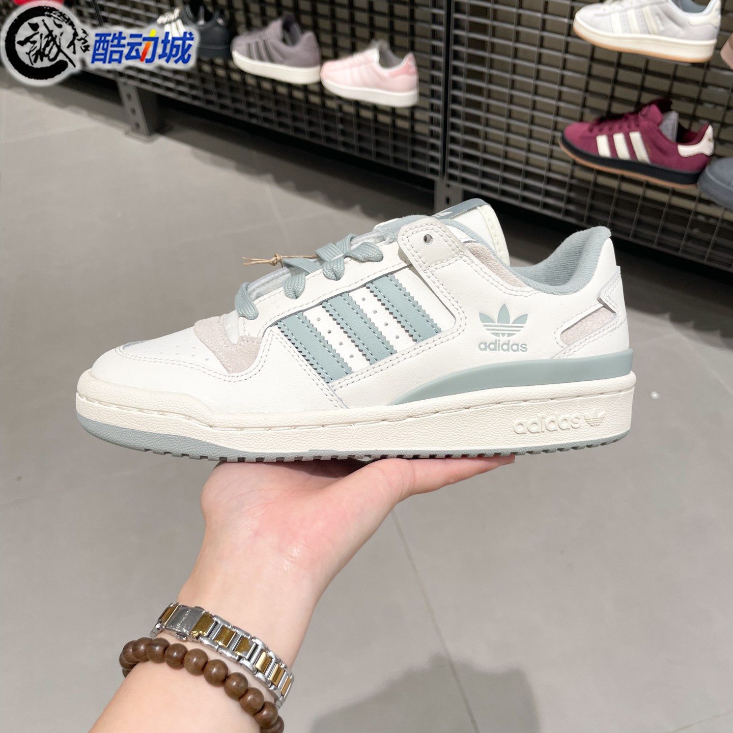 阿迪达斯三叶草男女鞋2026夏新款FORUM LOW透气运动休闲鞋 JQ1532