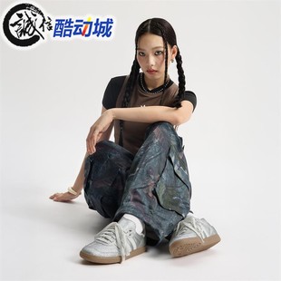 KI6264 百搭运动休闲T头鞋 阿迪达斯三叶草男女鞋 SAMBA碎闪德训鞋