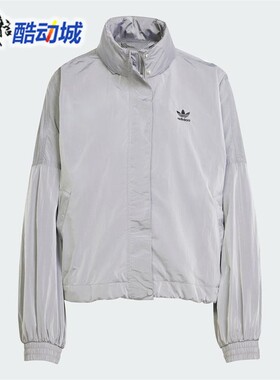 阿迪达斯三叶草女子2025春梭织防风防晒连帽外套夹克 JD2584 2583