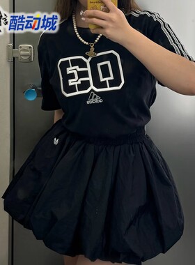 阿迪达斯三叶草男子2025夏新款纯棉运动短袖圆领T恤JX2633 JX2634