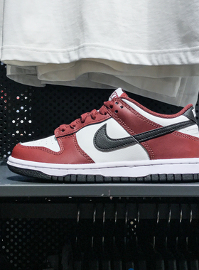 耐克大童鞋2025夏新款Dunk经典复古篮球运动鞋低帮板鞋FZ4352-600