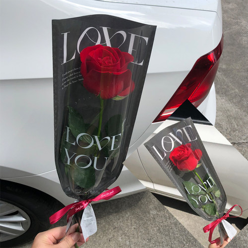 广州红玫瑰鲜花礼品单支情人节