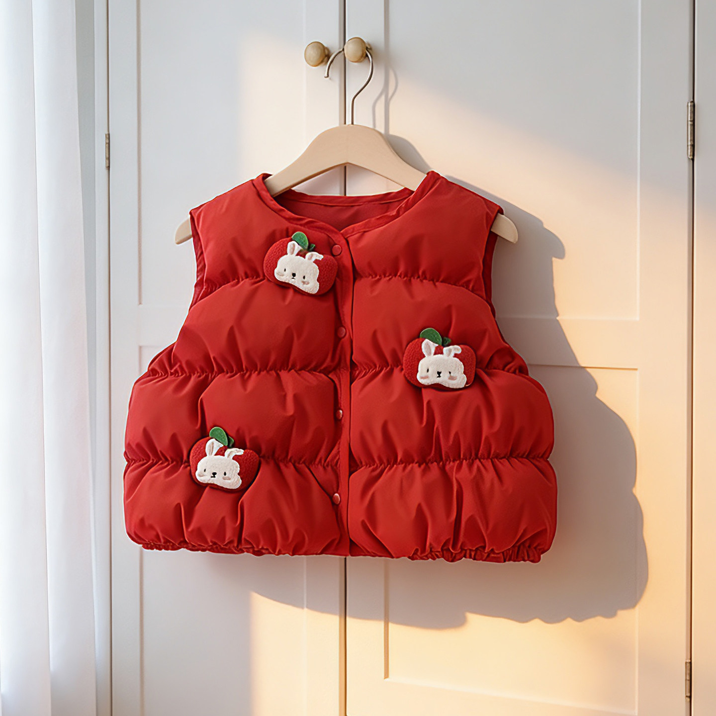 溯格冬季宝宝羽绒马甲儿童加厚保暖背心冬季洋气外穿内搭女童上衣