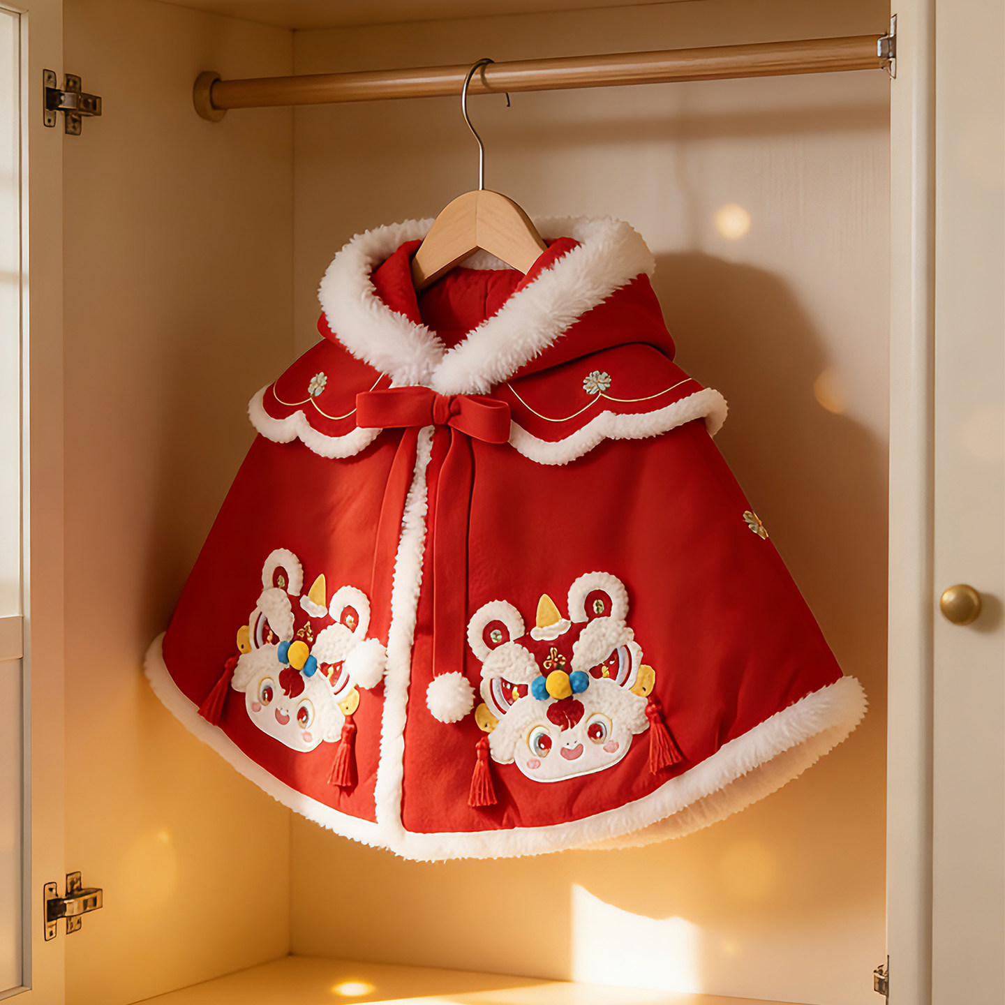 溯格冬季中国风加厚红色披肩儿童披风婴儿斗篷外套a类防风外出服,童装/婴儿装/亲子装,披风/斗篷,淘宝优惠券,粉丝福利购,淘宝优惠卷