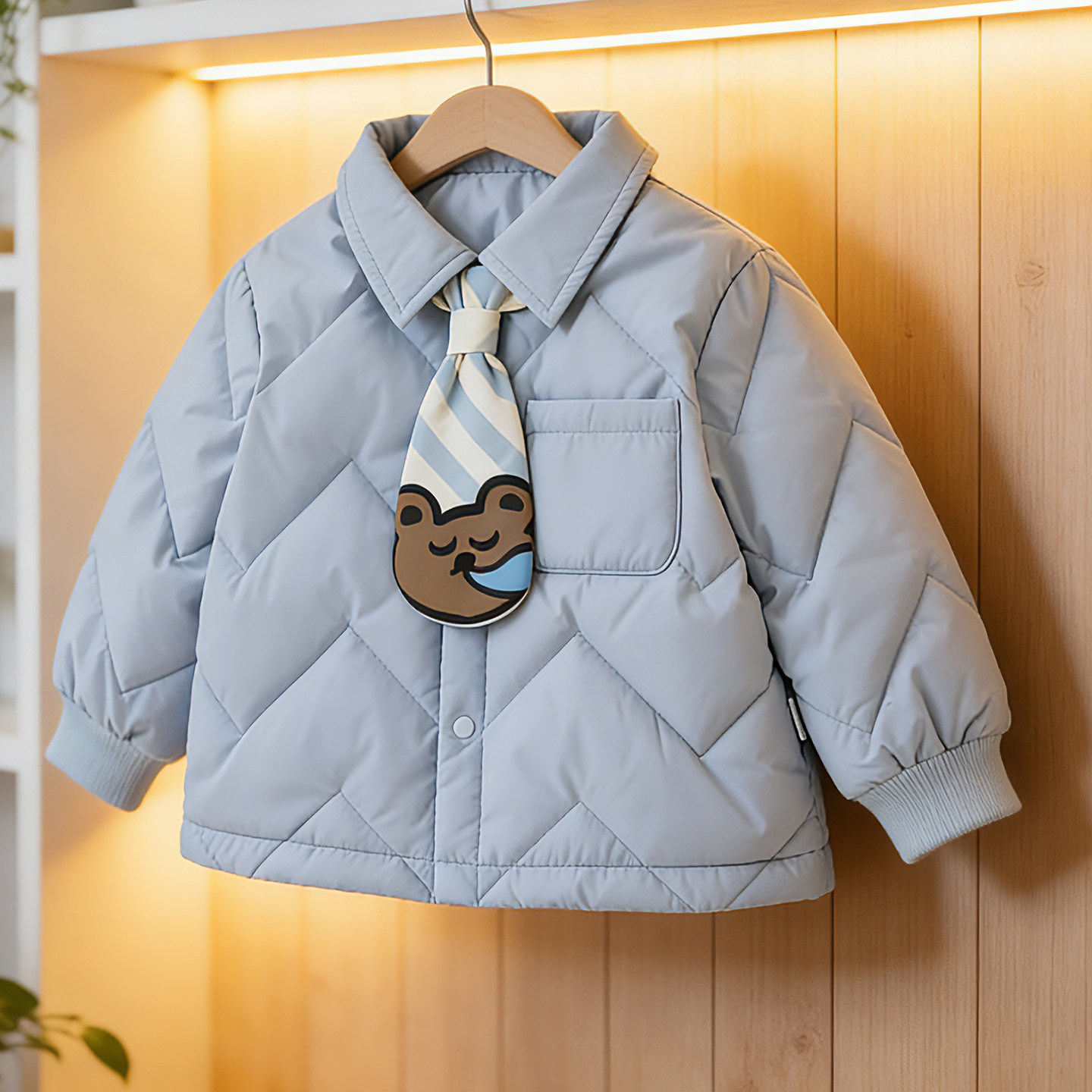 溯格冬季男童羽绒服90白鸭绒1-3岁4-6岁儿童防风保暖轻薄短款外套