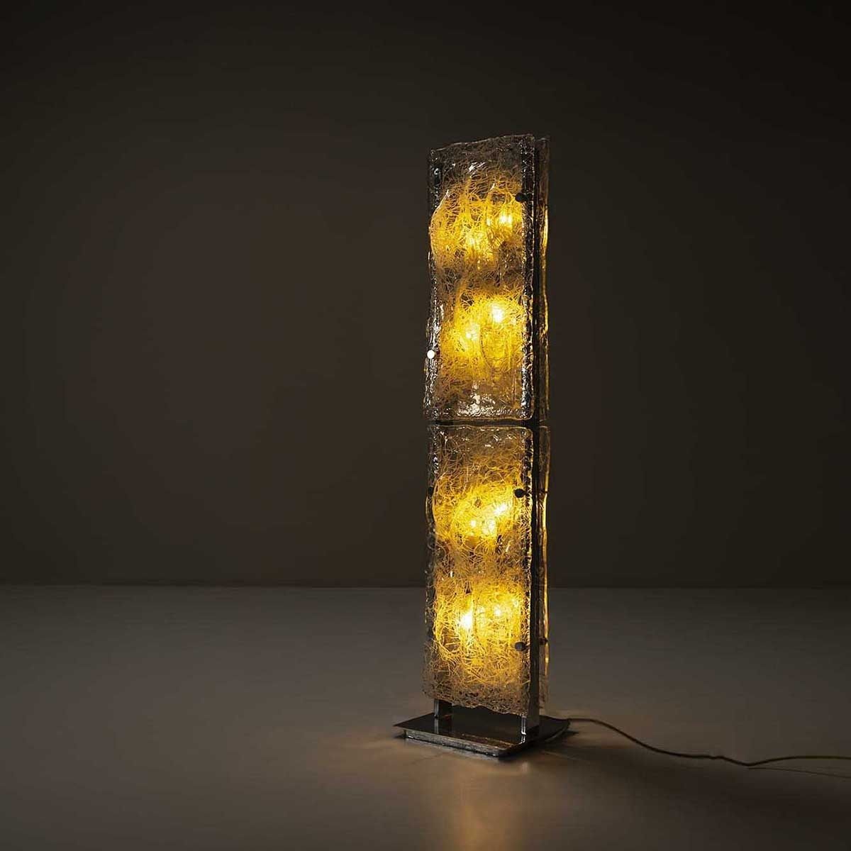 复古玻璃装饰落地灯客厅卧室立式台灯现代简约家居灯具