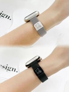 苹果手表表带iwatchs8女applewatchse2/s6米兰尼斯s7可爱手表带s5