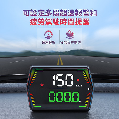 汽车通用GPS速度海拔里程HUD