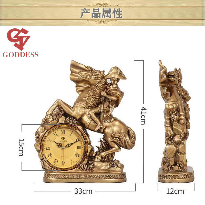GODDESS CLOCK CHINESE VINTAGE TREE L GREASE TABLE CLOCK EUROPEAN CLOCK ORNAMENTS DESKTOP HORSES TO SUCCESSFUL CREATIVE DESK CLOCKS