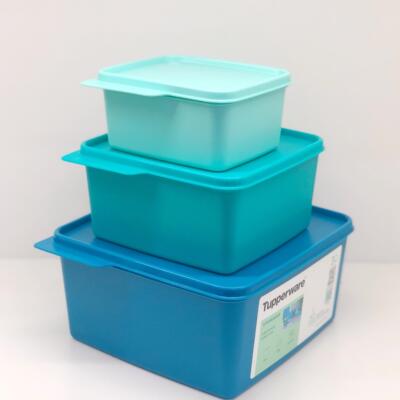 特百惠｜多用储藏保鲜方盒3件套 蔬菜水果收纳