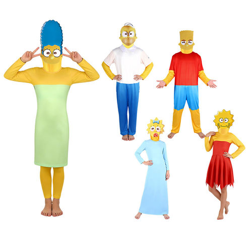 5辛普森一家角色cos套装TheSimpsons霍默玛姬巴特丽莎扮演服