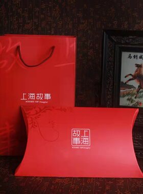 喜庆礼盒精品围巾礼盒套装上海故事礼品袋手提袋丝巾礼盒现货