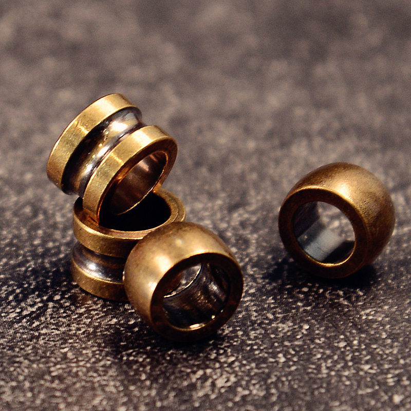 EDC伞绳吊坠大孔隔珠刀坠纯黄铜手链串饰挂扣手电弹弓收尾坠,饰品/流行首饰/时尚饰品新,摆件,淘宝优惠券,粉丝福利购,淘宝优惠卷