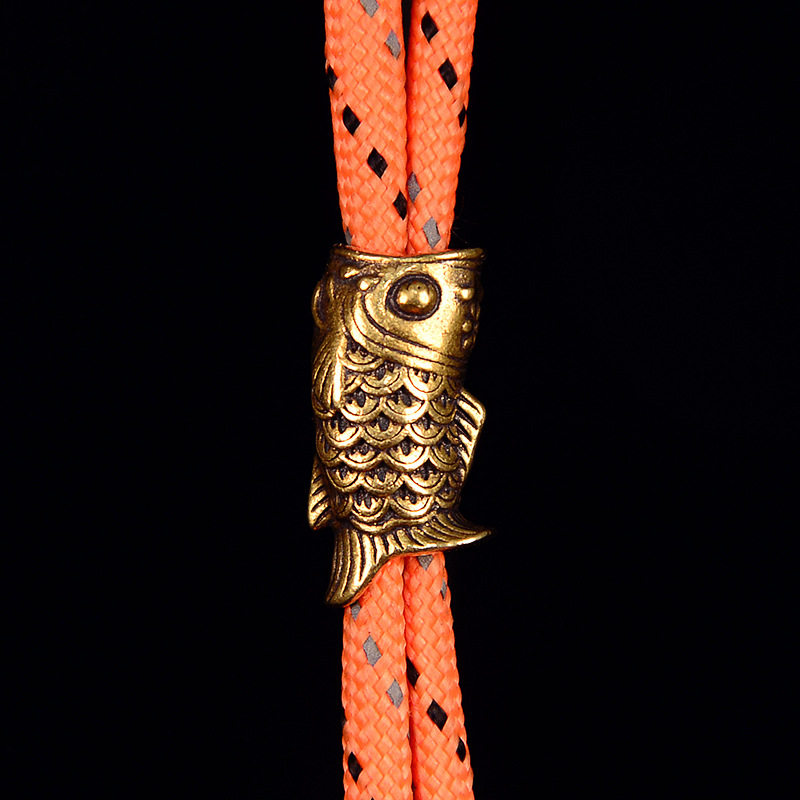 纯黄铜锦鲤鱼直通刀坠EDC伞绳坠手电坠钥匙扣挂件DIY配饰挂坠,饰品/流行首饰/时尚饰品新,摆件,淘宝优惠券,粉丝福利购,淘宝优惠卷