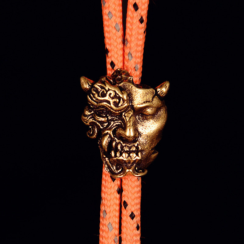 黄铜半面魔骷髅刀坠尾坠手电伞绳吊坠汽车钥匙扣背包挂坠EDC配件,饰品/流行首饰/时尚饰品新,摆件,淘宝优惠券,粉丝福利购,淘宝优惠卷