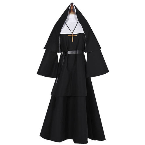 万圣节TheNun鬼修女cos恐怖修女服牧师cosplay服装