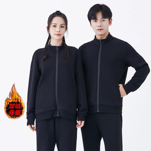 卫衣带拉链男白红色带加绒拉链卫衣男款品牌拉链卫衣妈妈女款外套