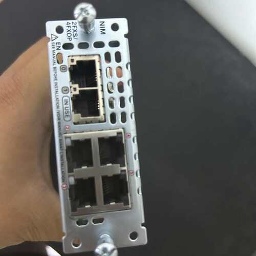 议价思科模块NIM-2FXS/4FXOP全新拆机到货一个，有单联