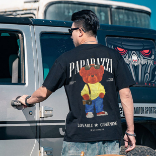 t恤加肥加大休闲宽松胖哥半袖 潮夏新款 肥佬圆领短袖 男士 11XL 大码