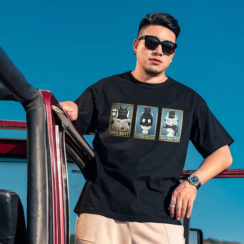 夏季新款肥佬特大码男士休闲宽松体恤加肥加大码11XL圆领短袖t恤,男装,T恤,淘宝优惠券,粉丝福利购,淘宝优惠卷