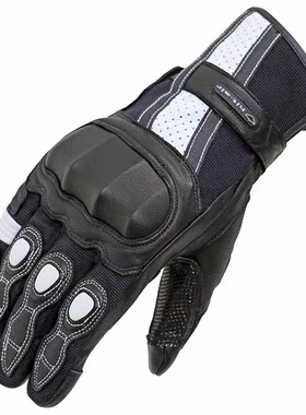 日本HIT-AIR  G8春夏秋四季可触屏摩托车防摔冬季真皮骑士行手套