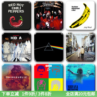 欧美摇滚皇后乐队metallica绿洲涅槃QUEEN平克专辑徽章吧唧贴挂饰