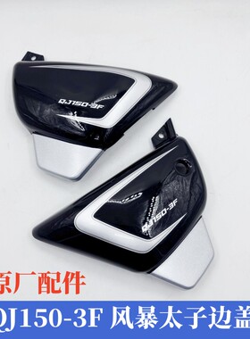 适用钱江风暴太子摩托车配件QJ150-3F左右侧盖护板电瓶盖原厂配件
