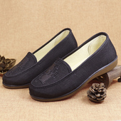 老北京布鞋 轻便防滑奶奶鞋 女软底舒适妈妈中老年春秋单鞋 老年人鞋